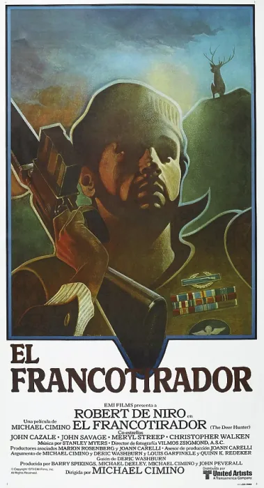 Framed Print : THE DEER HUNTER, (aka EL FRANCOTIRADOR), Spanish poster, Robert De Niro, 1978, Universal / courtesy Everett Collection