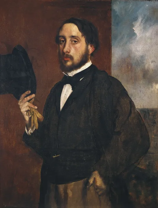 Framed Print : DEGAS, Edgar (1834-1917). Self-portrait. ca. 1863. Oil on canvas. PORTUGAL. Lisbon. Museu Calouste Gulbenkian (Lisbon Calouste Gulbenkian Museum) Framed Print : DEGAS, Edgar (1834-1917). Self-portrait. ca. 1863. Oil on canvas. PORTUGAL. Lisbon. Museu Calouste Gulbenkian (Lisbon Calouste Gulbenkian Museum)