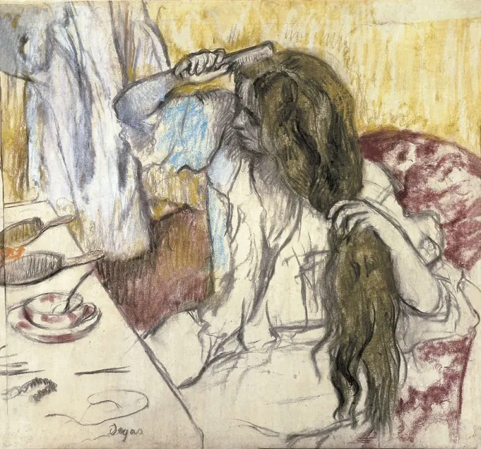 Framed Print : DEGAS, Edgar (1834-1917). Woman at her Toilet. 1889. Impressionism. Pastel. RUSSIA. Saint Petersburg. State Hermitage Museum. AISA / Everett Collection**US SALES ONLY** Framed Print : DEGAS, Edgar (1834-1917). Woman at her Toilet. 1889. Impressionism. Pastel. RUSSIA. Saint Petersburg. State Hermitage Museum. AISA / Everett Collection**US SALES ONLY**
