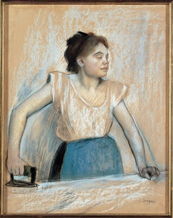 Framed Print : Degas Edgar, Woman Ironing, 1869, 19th Century, pastel on paper, France Paris, Mus e d'Orsay (237433) Everett CollectionMondadori Portfolio**US SALES ONLY** Framed Print : Degas Edgar, Woman Ironing, 1869, 19th Century, pastel on paper, France Paris, Mus e d'Orsay (237433) Everett CollectionMondadori Portfolio**US SALES ONLY**