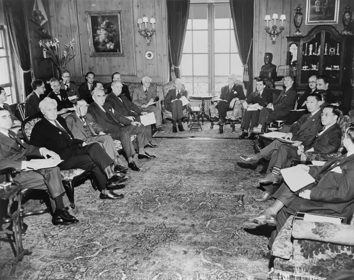 Framed Print : Delegates to United Nations conference in San Francisco in 1945. Among the attendees are Charles A