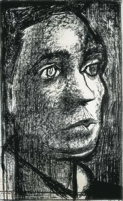 Framed Print : DELGADO RAMOS, Alvaro (1922). Miguel Hernndez. 2nd half 20th c. Drawing. Private Collection. AISA / Everett Collection - Image has fine art copyright