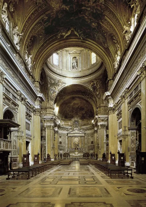 Framed Print : DELLA PORTA, Giacomo (ca. 1540-1602); Vignola, Giacomo Barozzi da (1507-1573). Chiesa del Ges (Holy Name of Jesus Church). ITALY. Rome. Chiesa del Ges (Holy Name of Jesus Church)