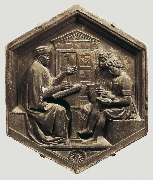 Framed Print : DELLA ROBBIA, Luca (1400-1482). Grammar. 1437-1439. Renaissance art. Quattrocento. Relief. ITALY. Florence. Opera del Duomo Museum. AISA / Everett Collection**US SALES ONLY** Framed Print : DELLA ROBBIA, Luca (1400-1482). Grammar. 1437-1439. Renaissance art. Quattrocento. Relief. ITALY. Florence. Opera del Duomo Museum. AISA / Everett Collection**US SALES ONLY**