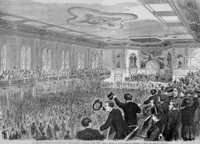 Framed Print : Democratic convention in session at Charleston, South Carolina, April 23-May 3, 1860