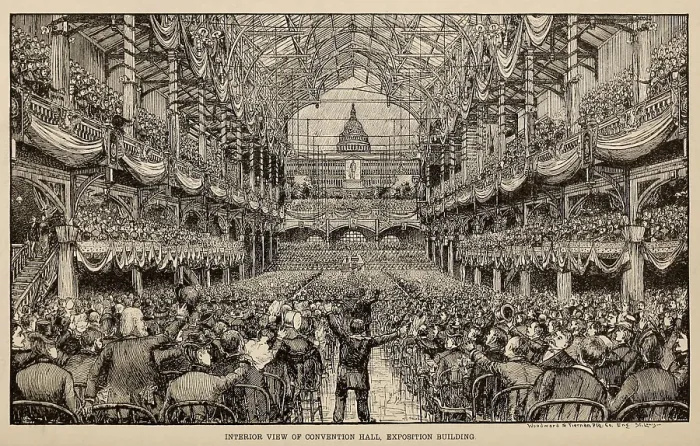 Framed Print : Democratic National Convention, Held in St, Louis, Mo, June 1888