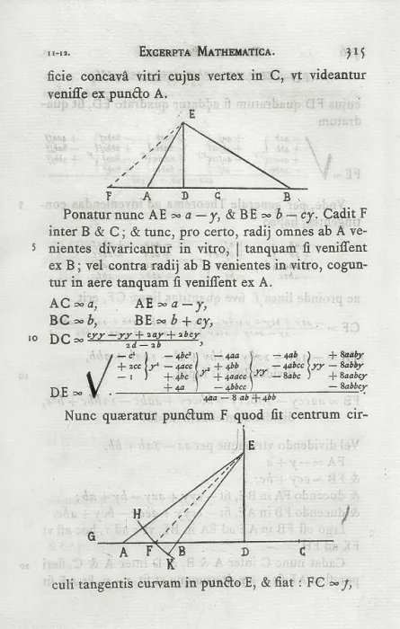Framed Print : DESCARTES, Ren (1596-1650). 'Excerpta Mathematica'. SPAIN. Barcelona. Biblioteca de Catalunya (National Library of Catalonia). AISA / Everett Collection**US SALES ONLY** Framed Print : DESCARTES, Ren (1596-1650). 'Excerpta Mathematica'. SPAIN. Barcelona. Biblioteca de Catalunya (National Library of Catalonia). AISA / Everett Collection**US SALES ONLY**
