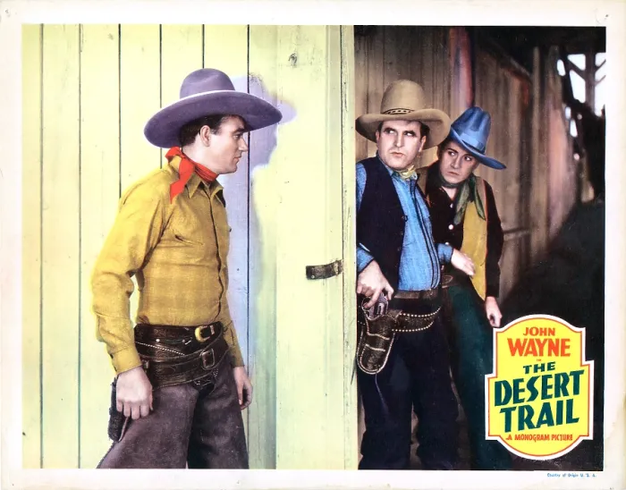 Framed Print : THE DESERT TRAIL, US lobbycard, John Wayne, Paul Fix, 1935 Framed Print : THE DESERT TRAIL, US lobbycard, John Wayne, Paul Fix, 1935