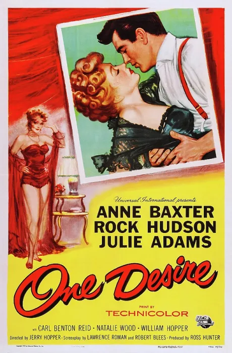 Framed Print : ONE DESIRE, US poster art, from left: Anne Baxter, Rock Hudson, 1955 Framed Print : ONE DESIRE, US poster art, from left: Anne Baxter, Rock Hudson, 1955