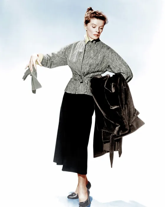 Framed Print : DESK SET, Katharine Hepburn, 1957. 20th Century-Fox Film Corporation, TM & Copyright / courtesy Everett Collection