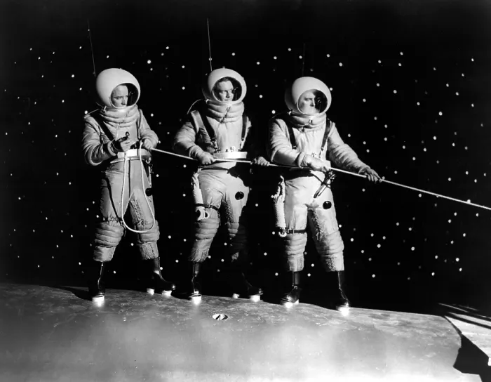 Framed Print : DESTINATION MOON, Dick Wesson, John Archer, Warner Anderson, 1950
