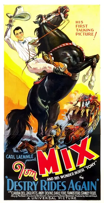 Framed Print : DESTRY RIDES AGAIN, Tom Mix, 1932 Framed Print : DESTRY RIDES AGAIN, Tom Mix, 1932