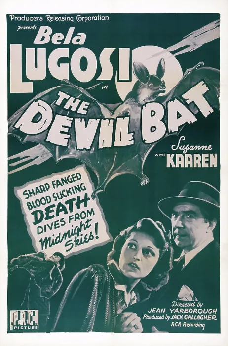 Framed Print : THE DEVIL BAT, US poster art, from left: Suzanne Kaaren, Bela Lugosi, 1940
