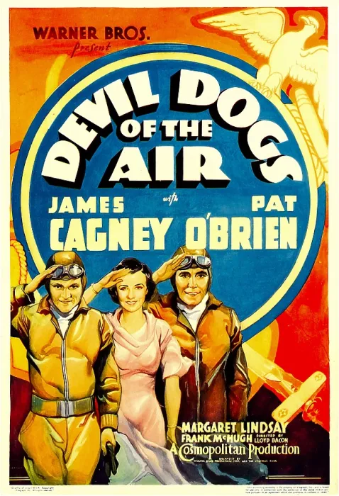 Framed Print : DEVIL DOGS OF THE AIR, from left: James Cagney, Margaret Lindsay, Pat O'Brien on midget window card, 1935 Framed Print : DEVIL DOGS OF THE AIR, from left: James Cagney, Margaret Lindsay, Pat O'Brien on midget window card, 1935