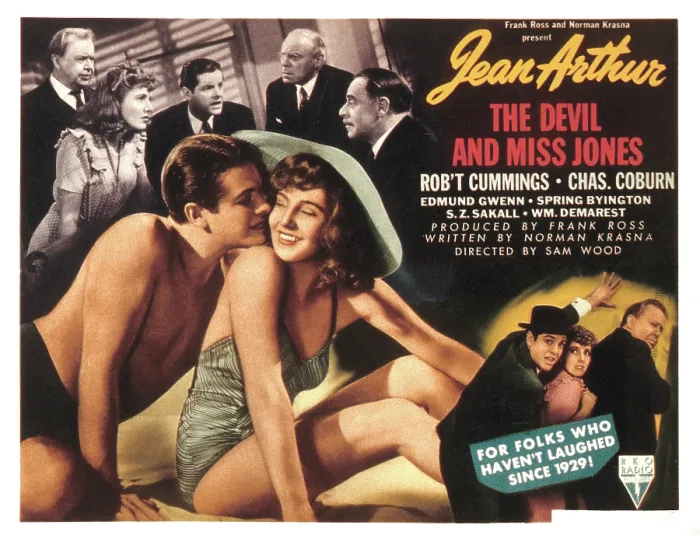 Framed Print : THE DEVIL AND MISS JONES, Robert Cummings, Jean Arthur, 1941 Framed Print : THE DEVIL AND MISS JONES, Robert Cummings, Jean Arthur, 1941