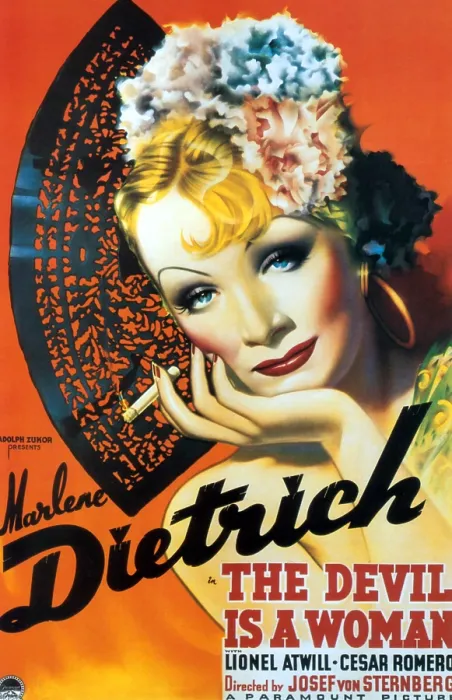 Framed Print : THE DEVIL IS A WOMAN, Marlene Dietrich, 1935 Poster Art Framed Print : THE DEVIL IS A WOMAN, Marlene Dietrich, 1935 Poster Art
