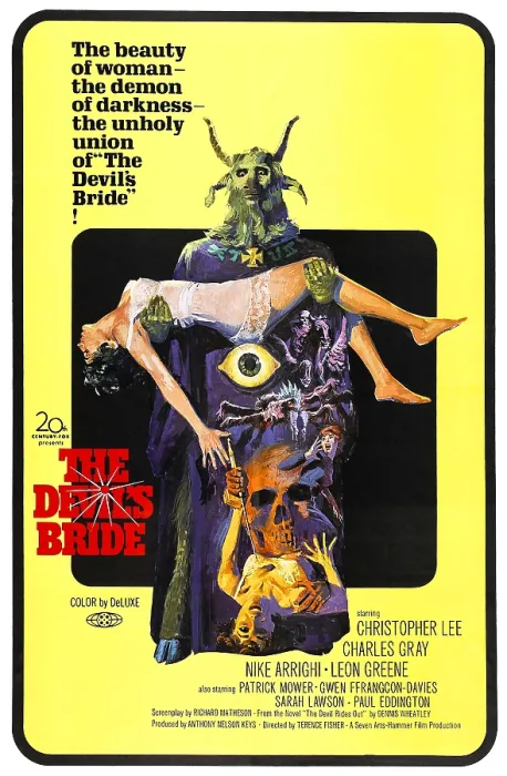 Framed Print : THE DEVIL'S BRIDE, (aka THE DEVIL RIDES OUT), center: Eddie Powell, Nike Arrighi, 1968, TM and Copyright 20th Century Fox Film Corp. All rights reserved Framed Print : THE DEVIL'S BRIDE, (aka THE DEVIL RIDES OUT), center: Eddie Powell, Nike Arrighi, 1968, TM and Copyright 20th Century Fox Film Corp. All rights reserved