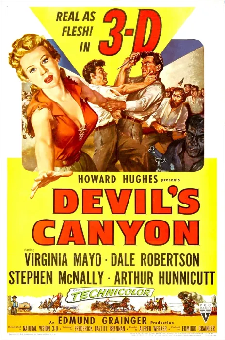 Framed Print : DEVIL'S CANYON, US poster, from left: Virginia Mayo, Dale Robertson, Stephen McNally, Arthur Hunnicutt, 1953 Framed Print : DEVIL'S CANYON, US poster, from left: Virginia Mayo, Dale Robertson, Stephen McNally, Arthur Hunnicutt, 1953