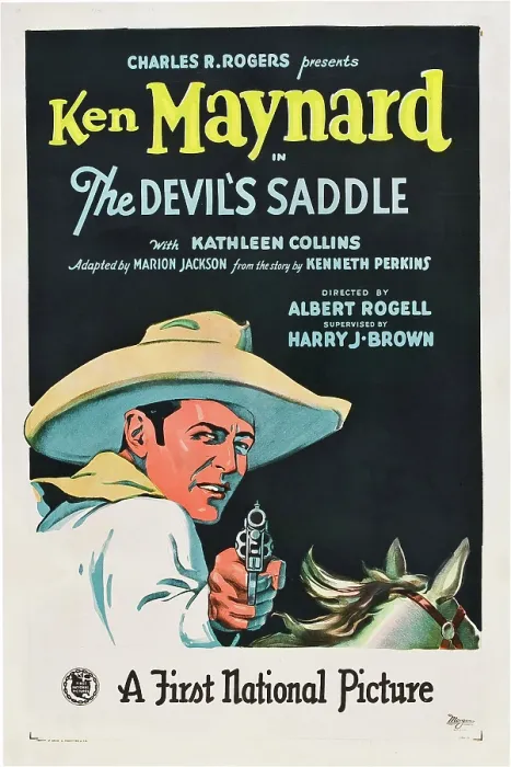Framed Print : THE DEVIL'S SADDLE, US poster art, Ken Maynard, 1927