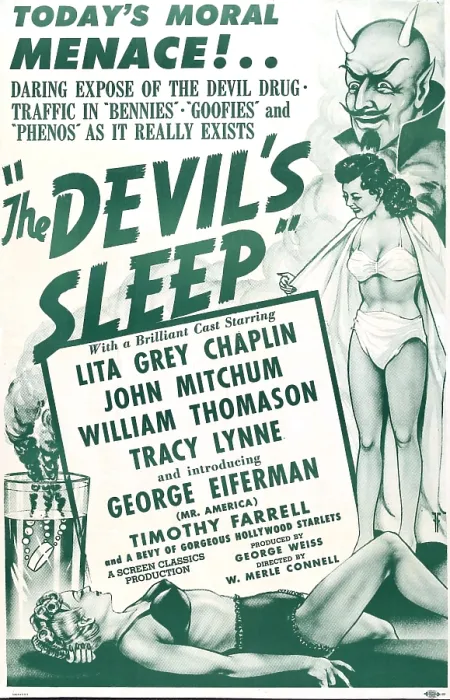 Framed Print : THE DEVIL'S SLEEP, US poster, 1951