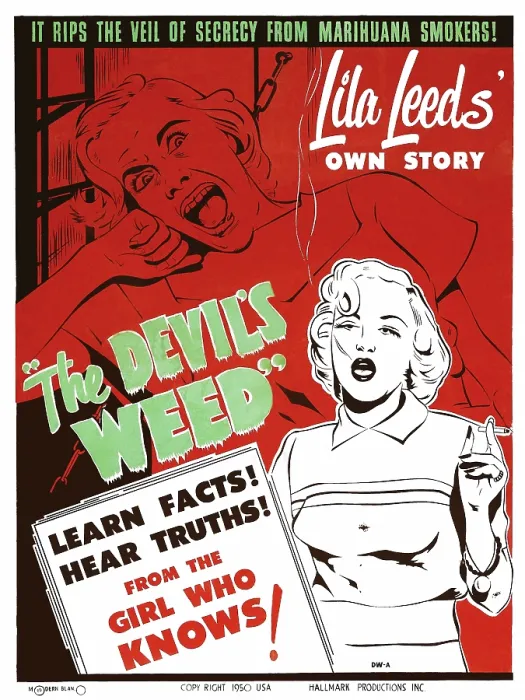 Framed Print : THE DEVIL'S WEED, (aka WILD WEED, aka SHE SHOULDA SAID NO!), US poster, Lila Leeds, 1949