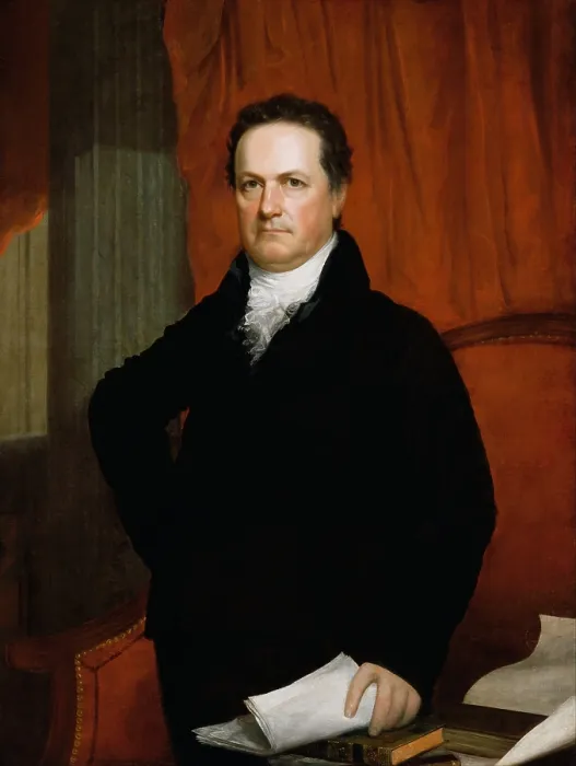Framed Print : DeWitt Clinton served as a US Senator, Mayor of New York City, and Governor of New York. This portrait by John Wesley Jarvis, was painted in 1816 (BSLOC_2019_7_42)