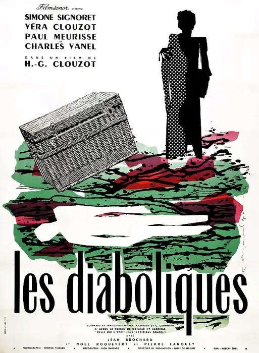 Framed Print : DIABOLIQUE, (aka LES DIABOLIQUES), Dutch poster, 1955 Framed Print : DIABOLIQUE, (aka LES DIABOLIQUES), Dutch poster, 1955