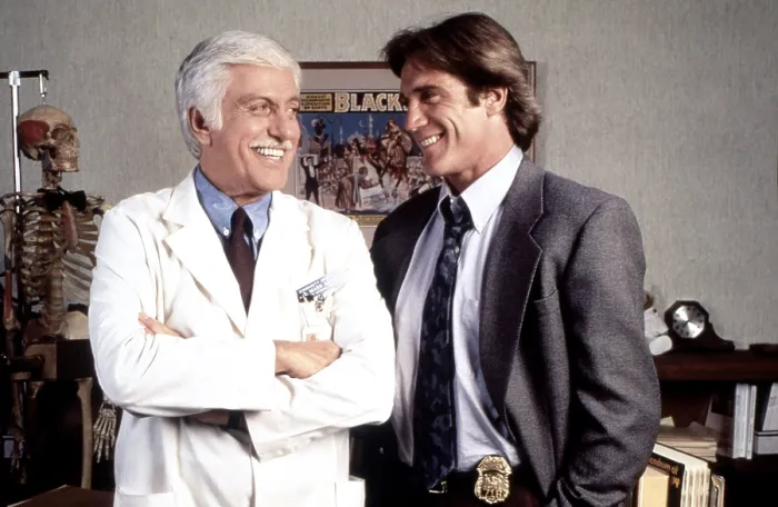Framed Print : DIAGNOSIS MURDER, from left, Dick Van Dyke, Barry Van Dyke, 1993-2001