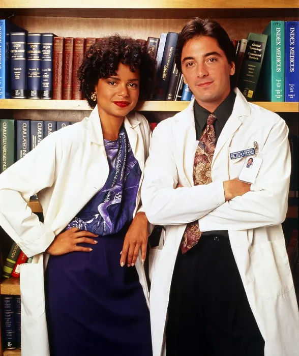 Framed Print : DIAGNOSIS MURDER, from left: Victoria Rowell, Scott Baio, 1993-2001 Framed Print : DIAGNOSIS MURDER, from left: Victoria Rowell, Scott Baio, 1993-2001