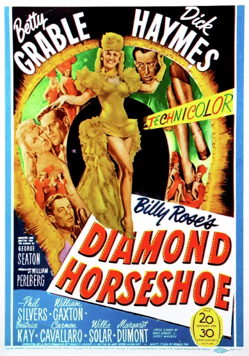 Framed Print : DIAMOND HORSESHOE, (aka BILLY ROSE'S DIAMOND HORSESHOE), Betty Grable, Dick Haymes, Phil Silvers, 1945, TM and copyright 20th Century Fox Film Corp. All rights reserved