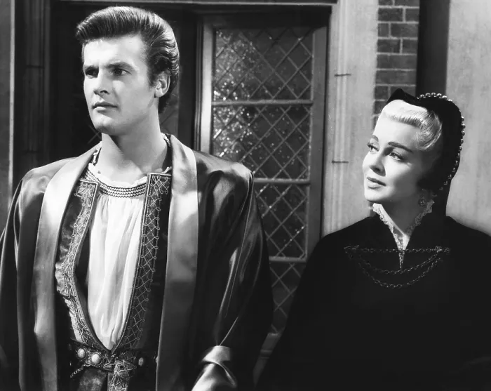 Framed Print : DIANE, from left: Roger Moore, Lana Turner, 1956