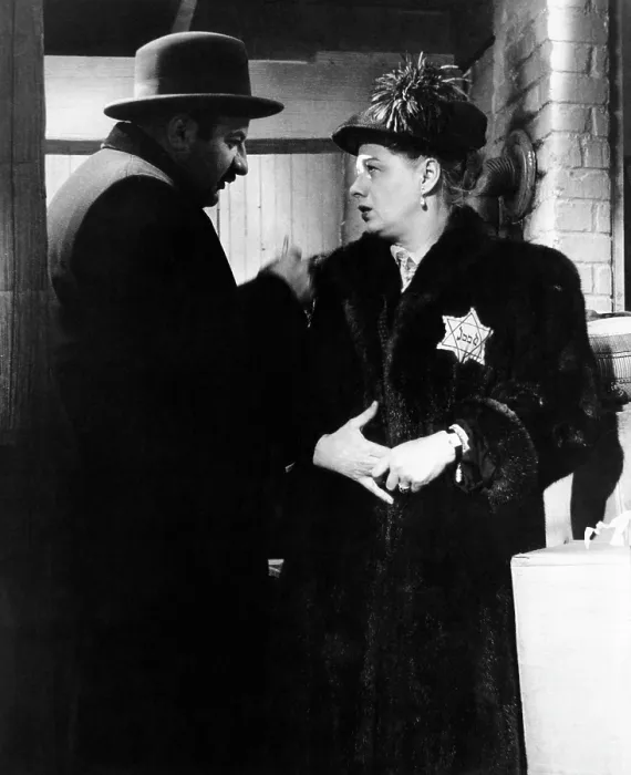 Framed Print : THE DIARY OF ANNE FRANK, Lou Jacobi, Shelley Winters, 1959, TM and Copyright 20th Century Fox Film Corp. All rights reserved Framed Print : THE DIARY OF ANNE FRANK, Lou Jacobi, Shelley Winters, 1959, TM and Copyright 20th Century Fox Film Corp. All rights reserved