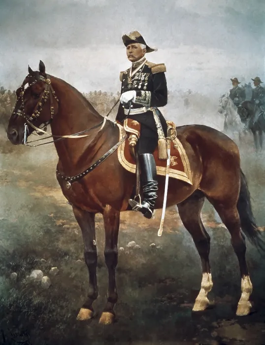Framed Print : DIAZ, Porfirio (1830-1915). Mexican military man and politician, president from 1876 to 1880 and from 1884 to 1911. General Porfirio Diaz. 1901