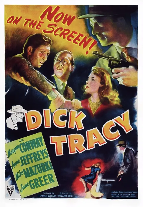 Framed Print : DICK TRACY, US poster art, Morgan Conway (top right), 1945 Framed Print : DICK TRACY, US poster art, Morgan Conway (top right), 1945