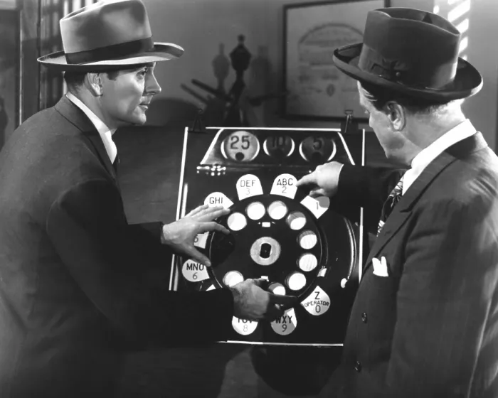 Framed Print : DICK TRACY'S DILEMMA, Ralph Byrd, Lyle Latell, 1947
