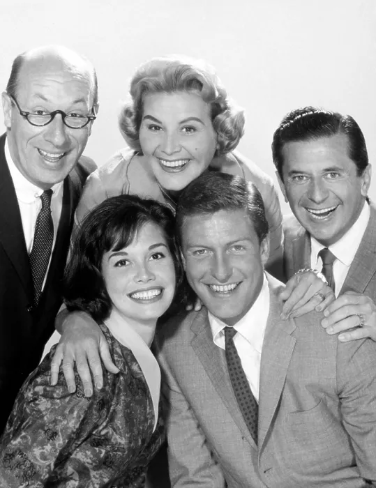 Framed Print : THE DICK VAN DYKE SHOW, clockwise from top left: Richard Deacon, Rose Marie, Morey Amsterdam, Dick Van Dyke, Mary Tyler Moore, 1961-66 Framed Print : THE DICK VAN DYKE SHOW, clockwise from top left: Richard Deacon, Rose Marie, Morey Amsterdam, Dick Van Dyke, Mary Tyler Moore, 1961-66