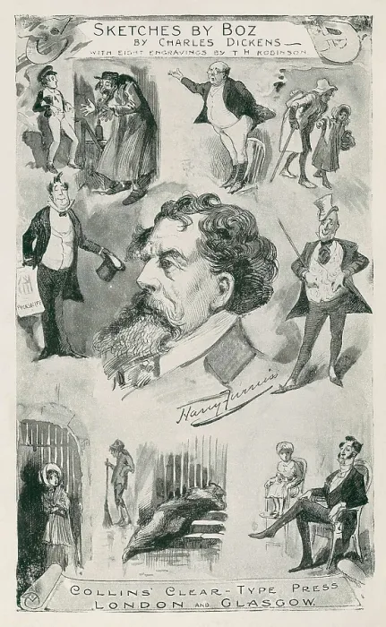 Framed Print : DICKENS, Charles (1812-1870). Illustration of 'Sketches by Boz', first work of Charles Dickens (1836), made up of local customs vignettes. Engraving. SPAIN. Barcelona Framed Print : DICKENS, Charles (1812-1870). Illustration of 'Sketches by Boz', first work of Charles Dickens (1836), made up of local customs vignettes. Engraving. SPAIN. Barcelona