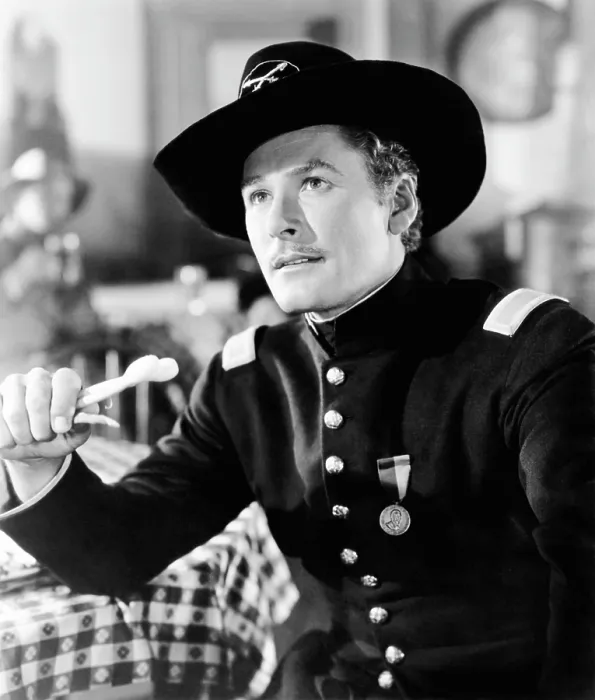 Framed Print : THEY DIED WITH THEIR BOOTS ON, Errol Flynn as George Armstrong Custer, 1941