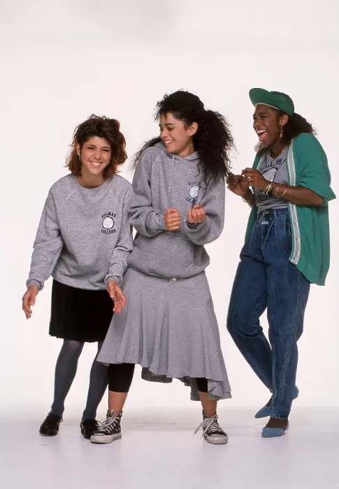 Framed Print : A DIFFERENT WORLD, from left: Marisa Tomei, Lisa Bonet, Dawnn Lewis, (1987), 1987-1993