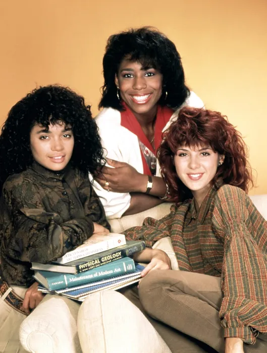 Framed Print : A DIFFERENT WORLD, Lisa Bonet, Marisa Tomei, Dawnn Lewis, (Season 1), 1987-93