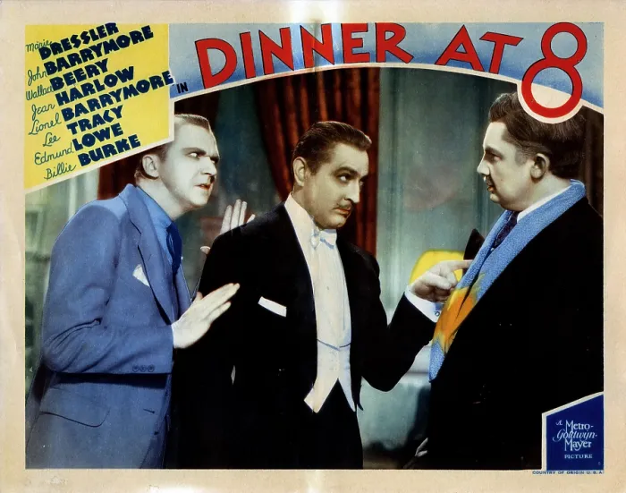 Framed Print : DINNER AT EIGHT, (aka DINNER AT 8), Lee Tracy, John Barrymore, Jean Hersholt, 1933