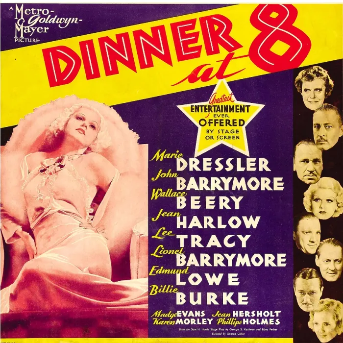 Framed Print : DINNER AT EIGHT, left: Jean Harlow, right from top: Marie Dressler, John Barrymore, Wallace Beery, Jean Harlow, Lee Tracy, Lionel Barrymore, Edmund Lowe Framed Print : DINNER AT EIGHT, left: Jean Harlow, right from top: Marie Dressler, John Barrymore, Wallace Beery, Jean Harlow, Lee Tracy, Lionel Barrymore, Edmund Lowe