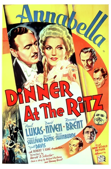 Framed Print : DINNER AT THE RITZ, David Niven, Annabella, 1937, TM and Copyright (c)20th Century Fox Film Corp. All rights reserved