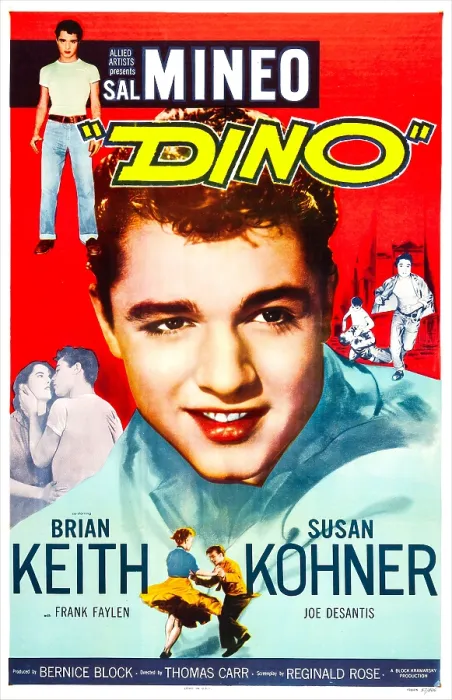 Framed Print : DINO, US poster, Sal Mineo, 1957 Framed Print : DINO, US poster, Sal Mineo, 1957
