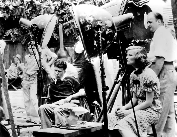 Framed Print : Director George Stevens and Katharine Hepburn on the set of ALICE ADAMS'. 1935. Courtesy CSU Archives / Everett Collection Framed Print : Director George Stevens and Katharine Hepburn on the set of ALICE ADAMS'. 1935. Courtesy CSU Archives / Everett Collection