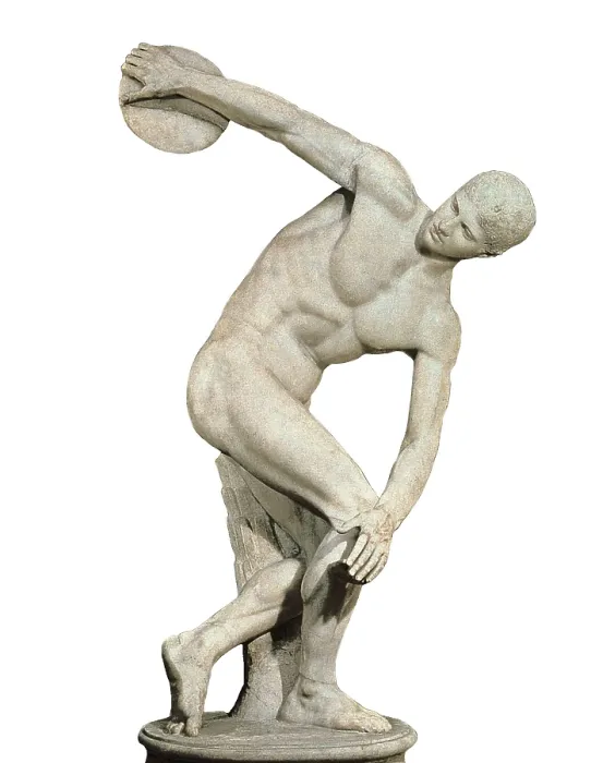 Framed Print : Discobolo Lancellotti. ca. 460 - 450 BC. Replica of the Discobolus of Myron. Roman copy. Classical Greek art. Sculpture on marble. ITALY. Rome. National Roman Museum Framed Print : Discobolo Lancellotti. ca. 460 - 450 BC. Replica of the Discobolus of Myron. Roman copy. Classical Greek art. Sculpture on marble. ITALY. Rome. National Roman Museum