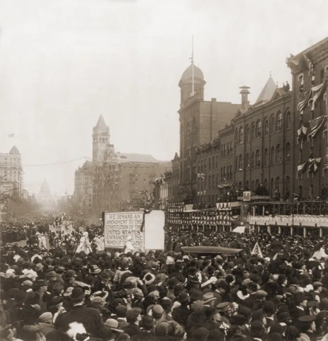 Framed Print : Disorderly crowd at the Suffragette parade in Washington, D.C. the day before Woodrow Wilson's first inauguration Framed Print : Disorderly crowd at the Suffragette parade in Washington, D.C. the day before Woodrow Wilson's first inauguration