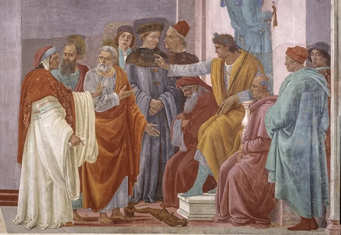 Framed Print : Disputation with Simon Magus and Crucifixion of Peter (Disputa con Simon Mago e Crocifissione di san Pietro), by Filippino Lippi, 1482-1485, 15th century, fresco Framed Print : Disputation with Simon Magus and Crucifixion of Peter (Disputa con Simon Mago e Crocifissione di san Pietro), by Filippino Lippi, 1482-1485, 15th century, fresco