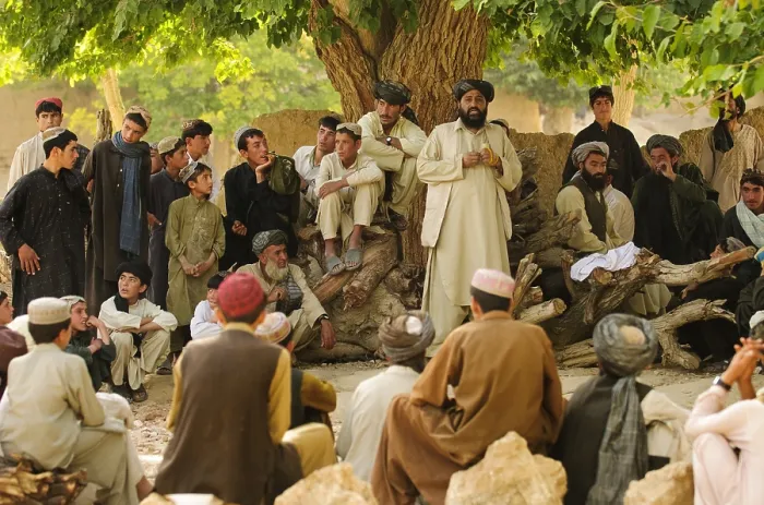 Framed Print : District chief Abdul Qayum center speaks to Afghan elders during a shura in Zabul province Afghanistan Framed Print : District chief Abdul Qayum center speaks to Afghan elders during a shura in Zabul province Afghanistan