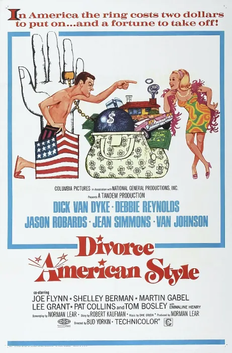 Framed Print : DIVORCE AMERICAN STYLE, US poster, Dick Van Dyke, Debbie Reynolds, 1967
